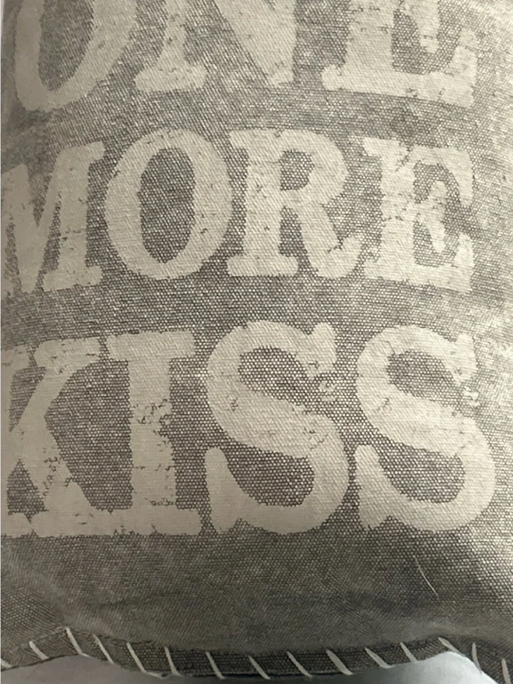 Primitives by Kathy Gray and Cream 'Just One More Kiss' Accent Pillow